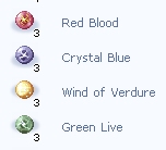 Itens necessários para a quest