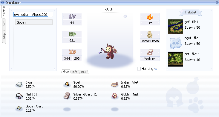 Resultado do filtro de exemplo