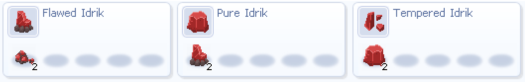 Progressão dos níveis de Idrik