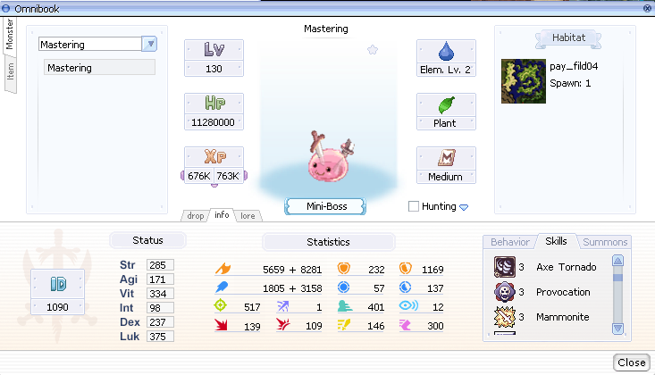 Mastering usando Axe Tornado